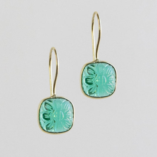 Lalita Blue Daisy Dangle Earrings - MST GoodsTen Thousand Villages