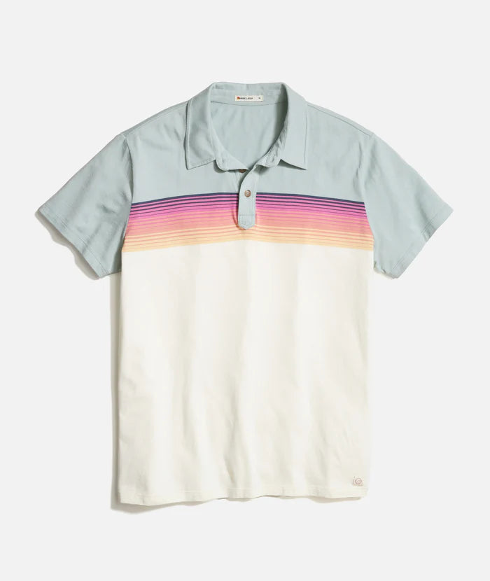 Textured Stripe Polo