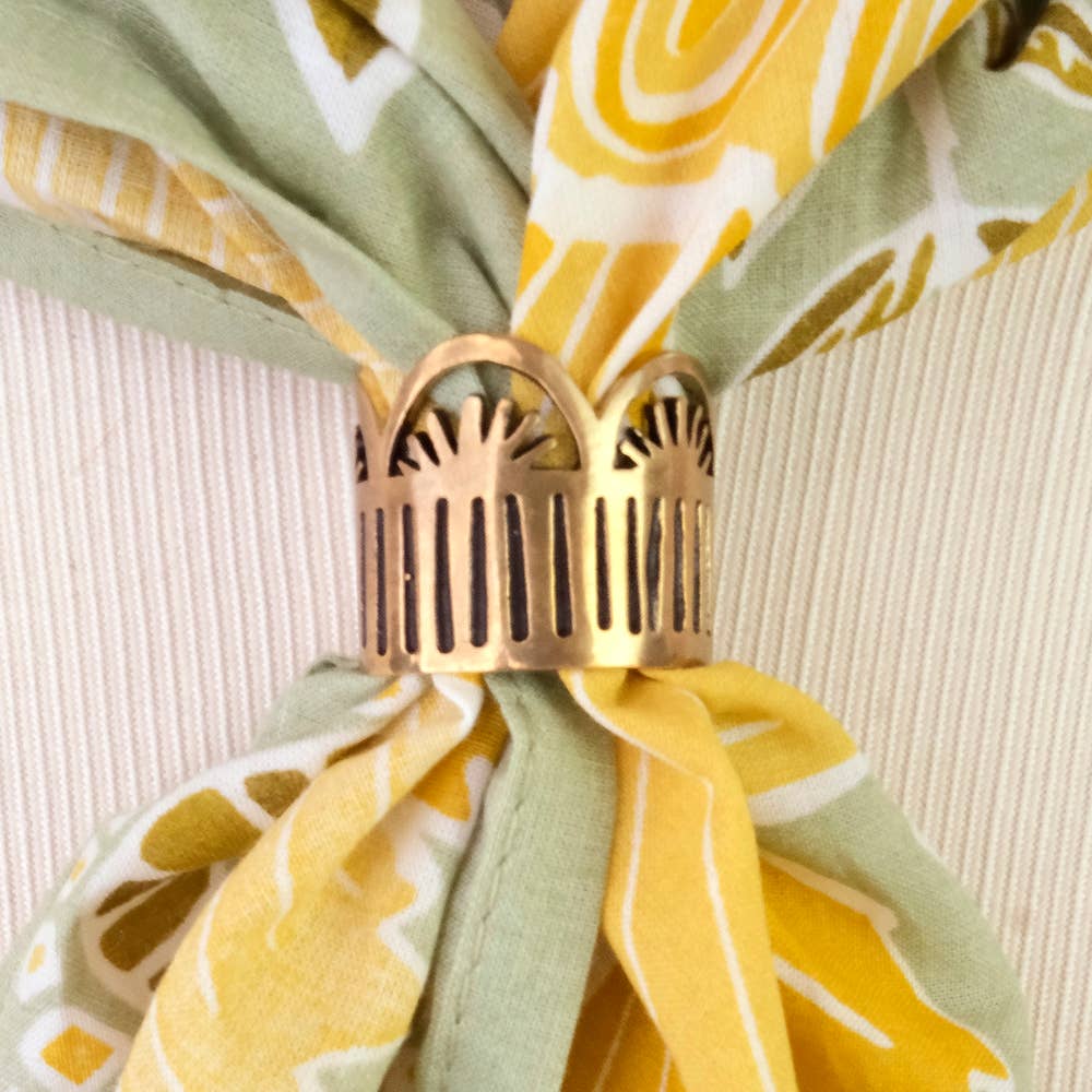 Leah Brass Bandana Slide Ring Bolo - MST GoodsBandanasHandker Bandanas