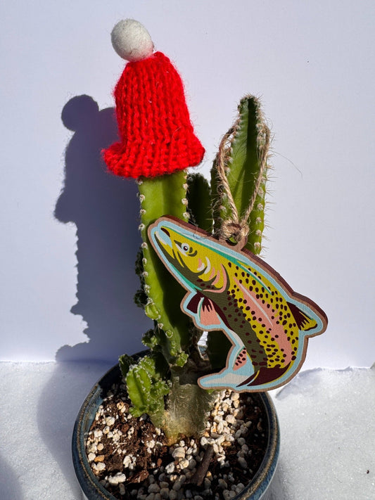 Leaping Trout Wooden Ornament - MST GoodsCaroline Clark