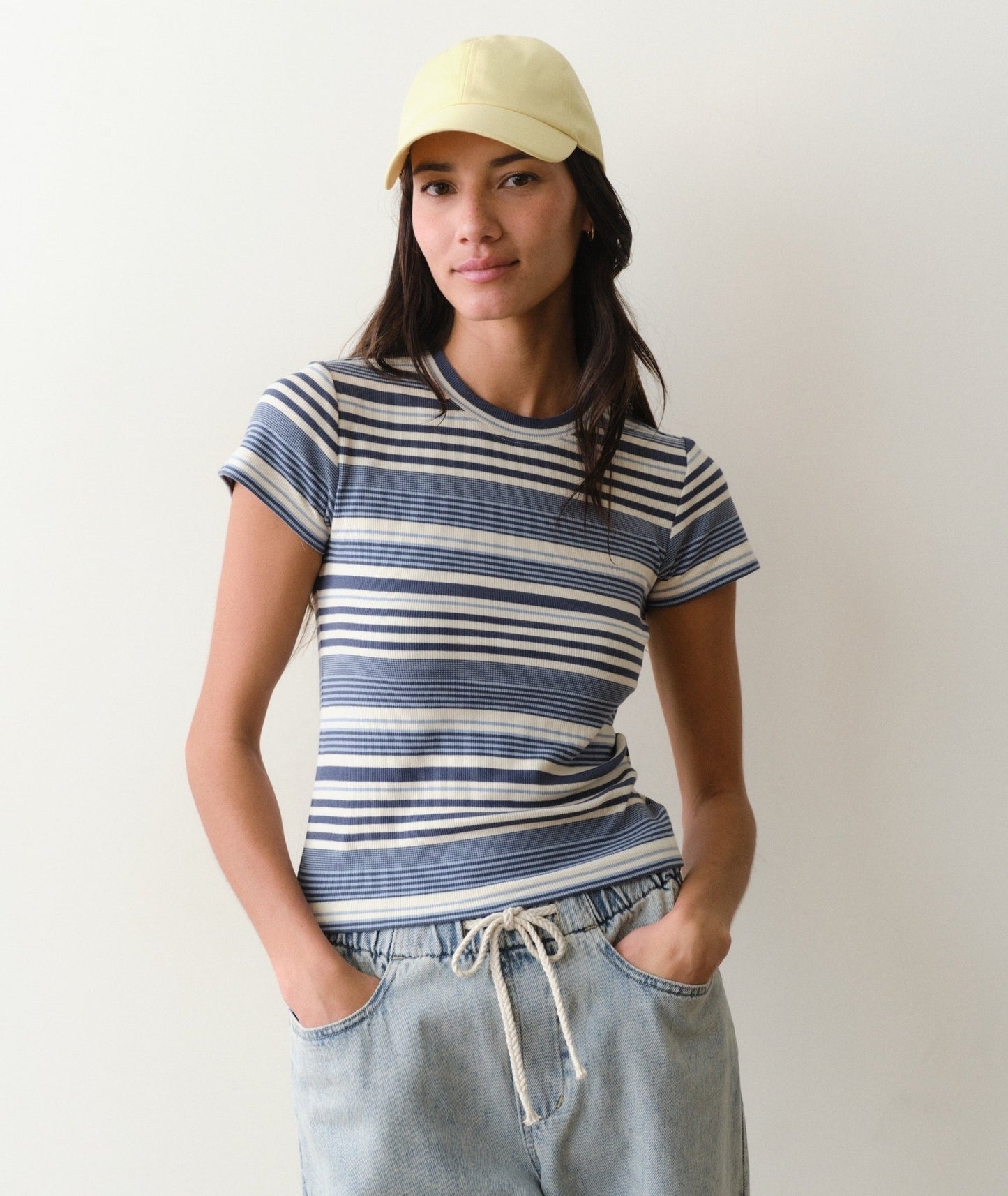 Lexi Rib Sun-In Crew Tee - MST GoodsMarine Layer