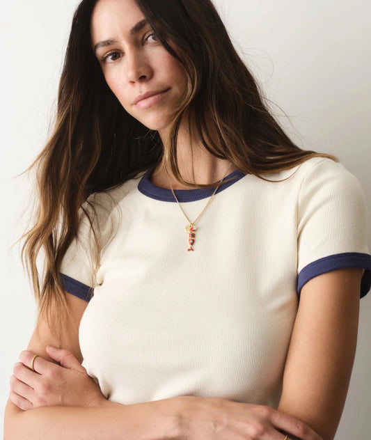Lexi Rib Sun-In Crew Tee - MST GoodsMarine Layer