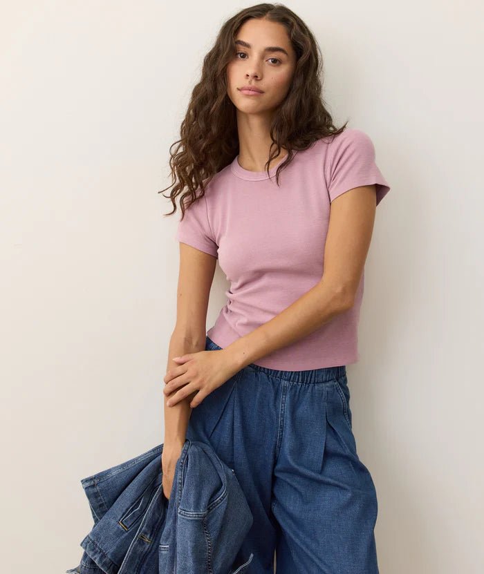 Lexi Rib Sun-In Crew Tee - MST GoodsMarine Layer