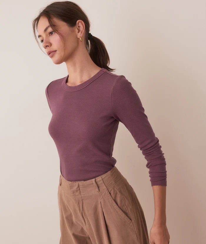 Lexi Rib Sun-In Longsleeve Crew Tee - MST GoodsMarine Layer