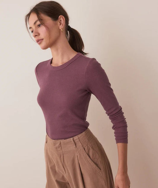 Lexi Rib Sun-In Longsleeve Crew Tee - MST GoodsMarine Layer