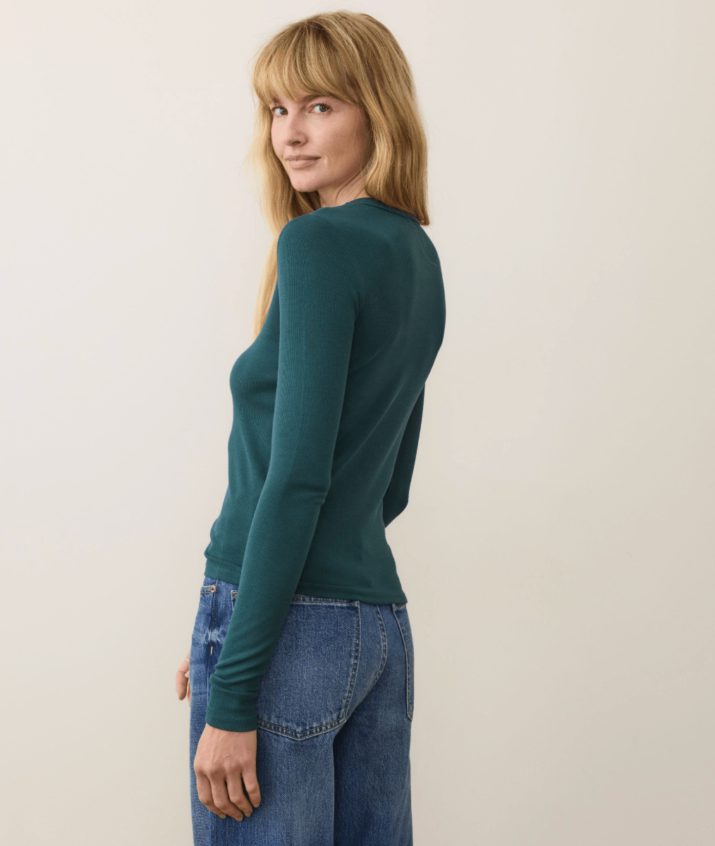 Lexi Rib Sun-In Longsleeve Crew Tee - MST GoodsMarine Layer