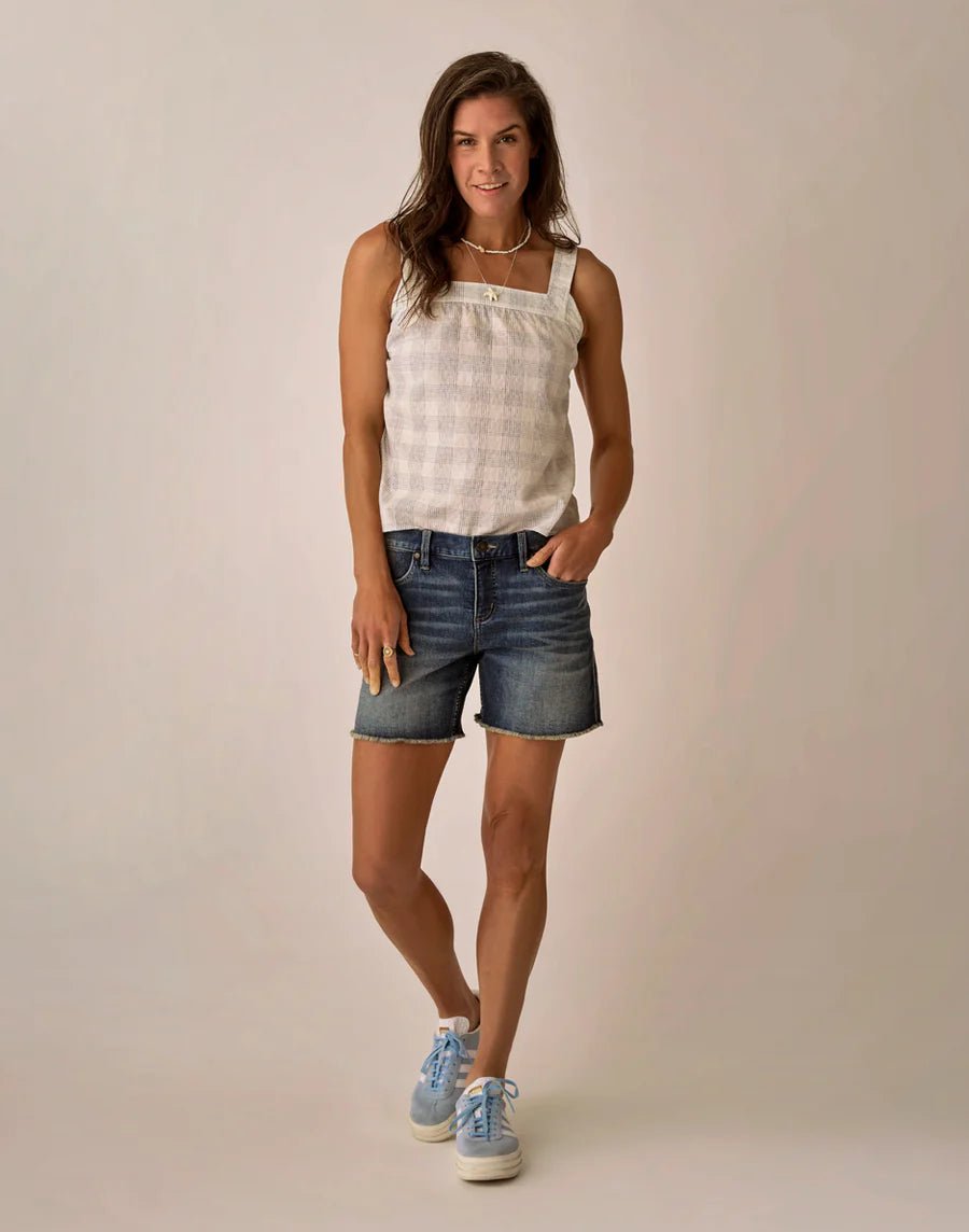 Liv Textured Top - Crosscheck - MST GoodsCarve Designs