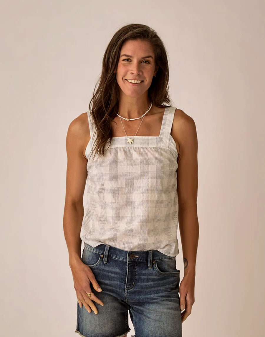 Liv Textured Top - Crosscheck - MST GoodsCarve Designs