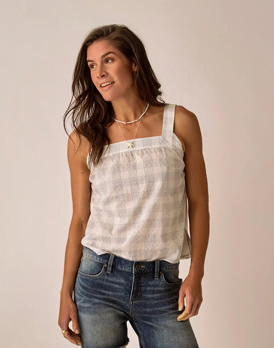 Liv Textured Top - Crosscheck - MST GoodsCarve Designs