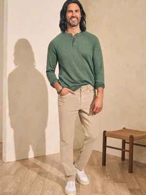 Long Sleeve Cloud Henley - MST GoodsHenleyFaherty
