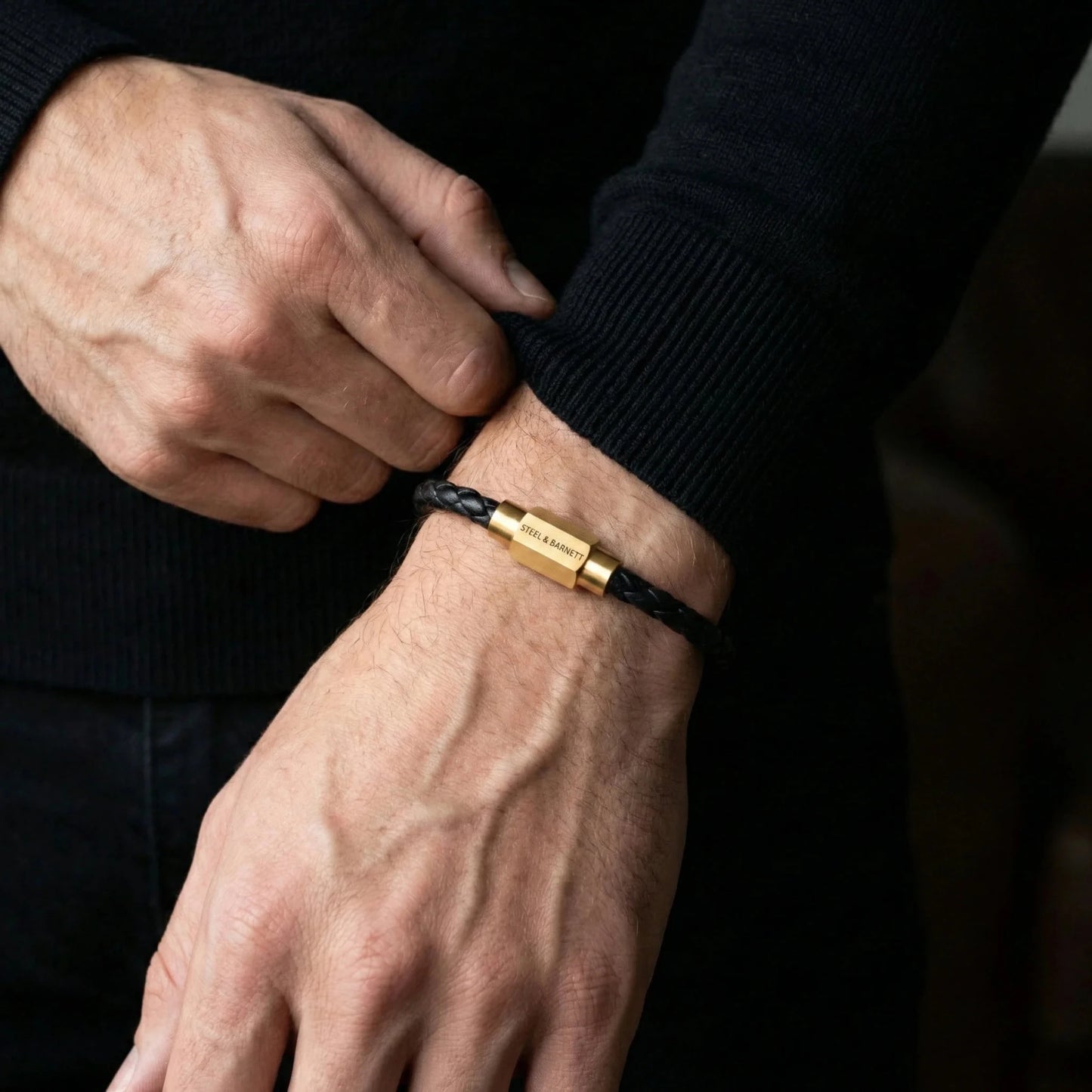 Luke Landon Leather Bracelet - MST GoodsBraceletsSteel & Barnett