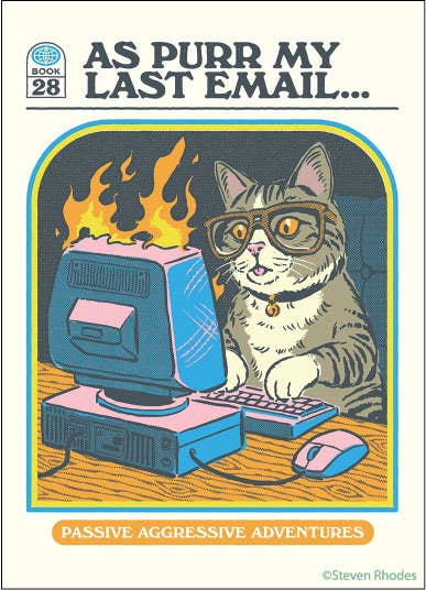 MAGNET: As purr my last email….passive aggressive adventures - MST GoodsRefrigerator MagnetsEphemera