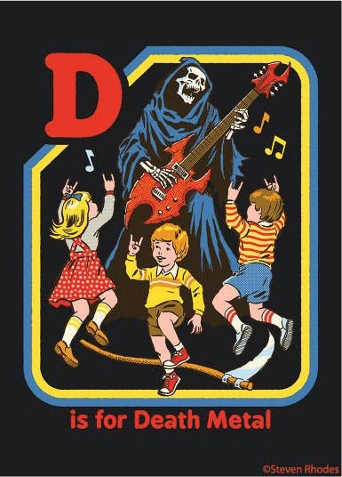 MAGNET: D is for Death Metal - MST GoodsRefrigerator MagnetsEphemera