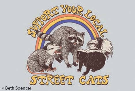 Magnet-Support your local street cats - MST GoodsEphemera