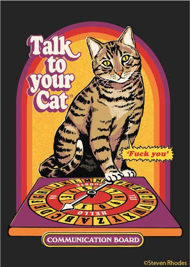 MAGNET: Talk to your cat. - MST GoodsEphemera