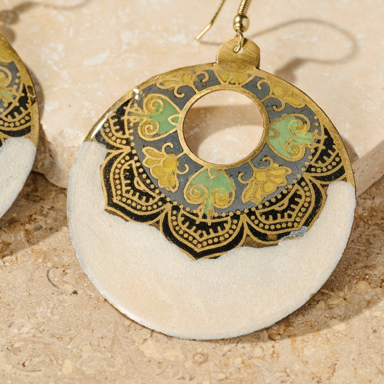Mandir Enamel Earrings - MST GoodsTen Thousand Villages