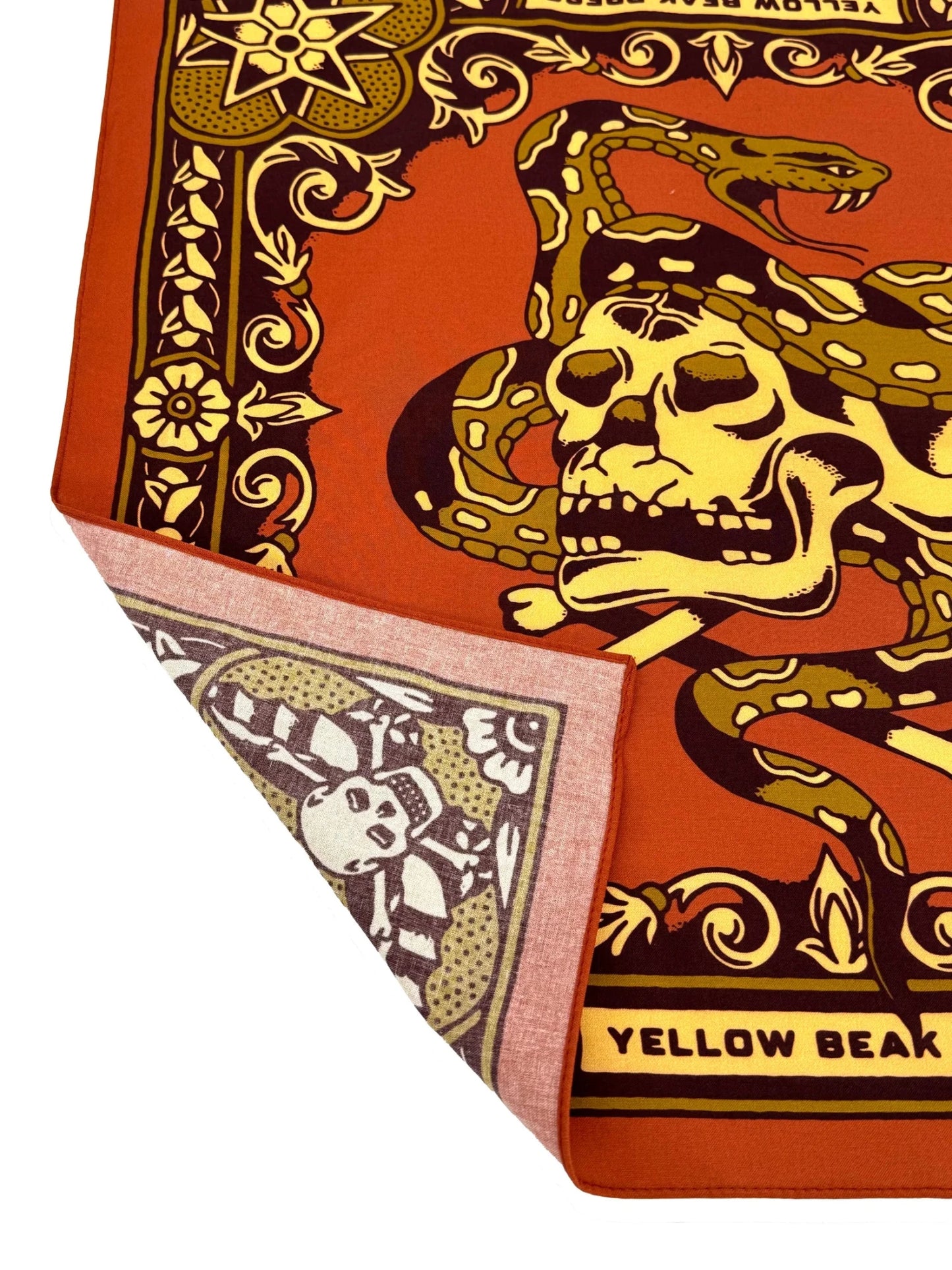 Maroon Skull Bandana - MST GoodsYellow Beak Press