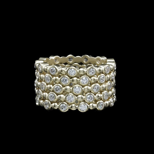 Matte Gold Ring Sz 9 - MST GoodsRingBeJe Jewelry