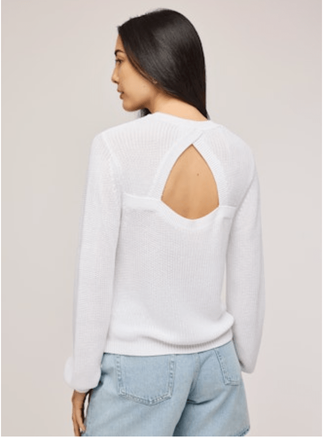 Maxine Open Back Knit Sweater Shirt - MST GoodsGentle Fawn