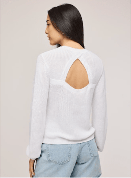 Maxine Open Back Knit Sweater Shirt - MST GoodsGentle Fawn
