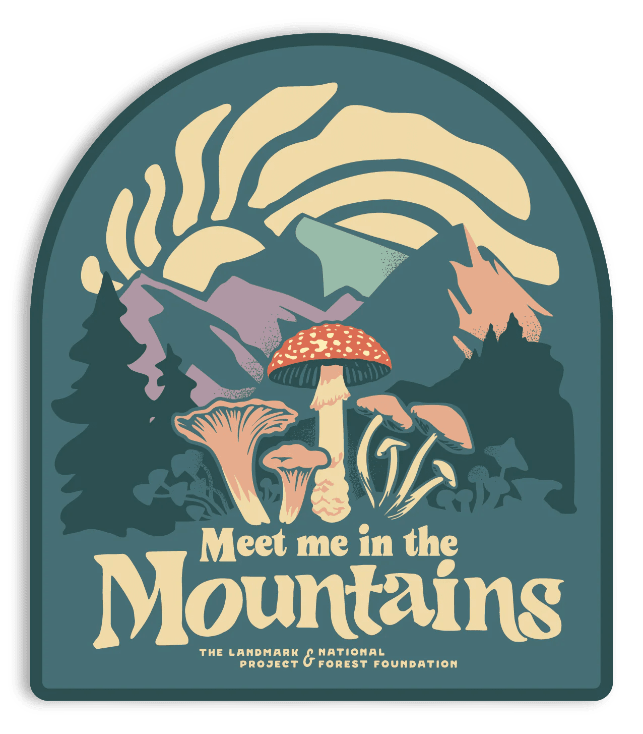 Meet Me in the Mountains Sticker - MST GoodsThe Landmark Project