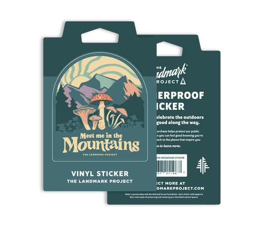 Meet Me in the Mountains Sticker - MST GoodsThe Landmark Project