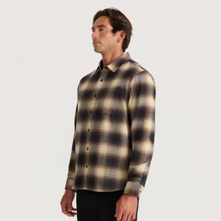 Crossroads Organic Cotton Flannel in Faded Brown