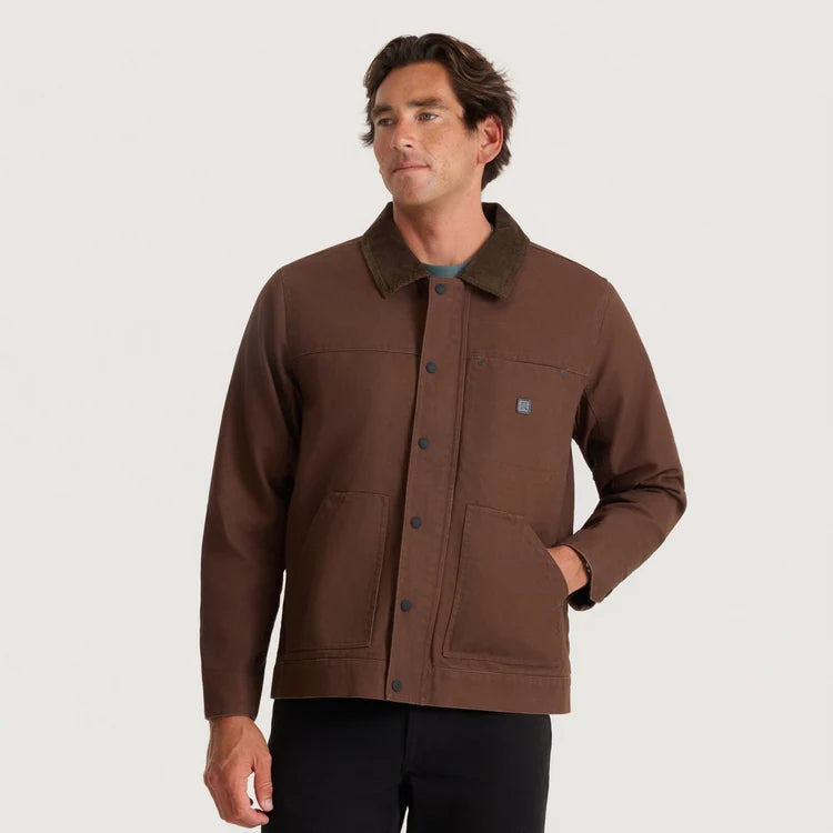 Open Roads Waxed Canvas Jacket in Rust