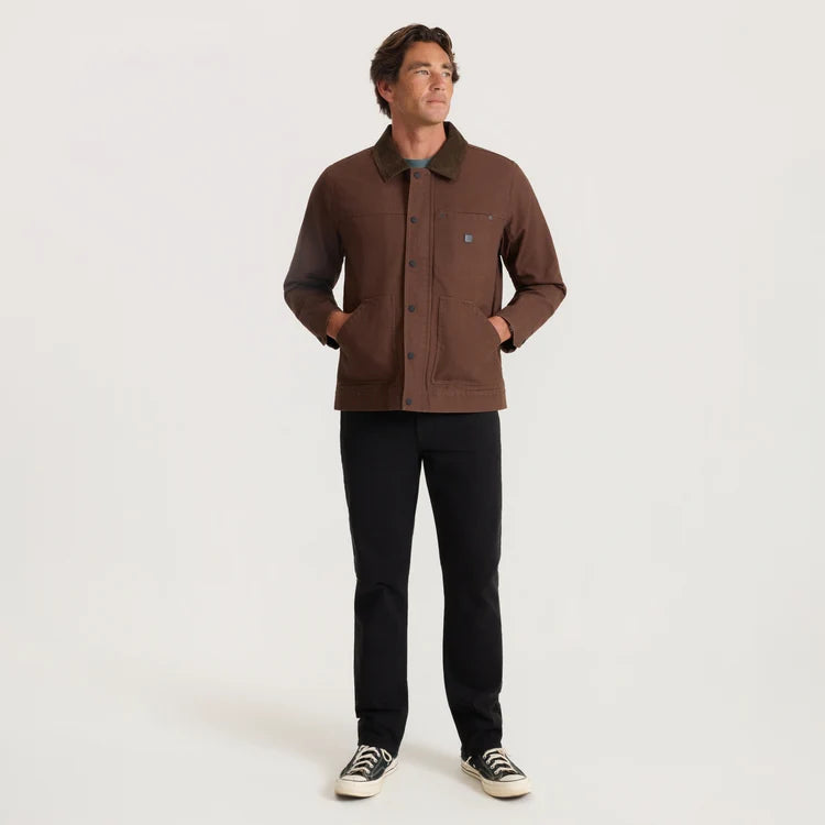 Open Roads Waxed Canvas Jacket in Rust