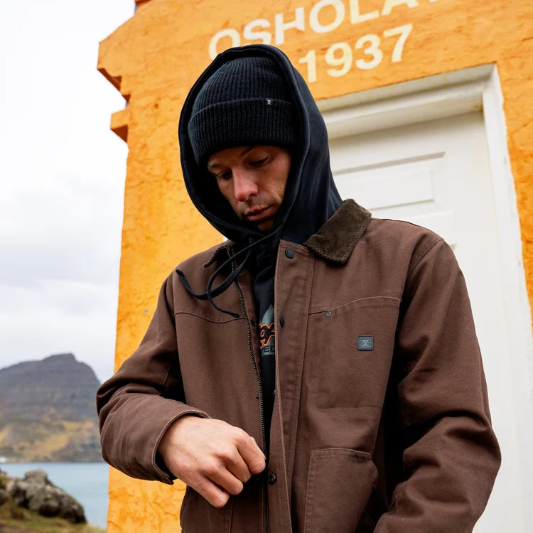 Open Roads Waxed Canvas Jacket in Rust