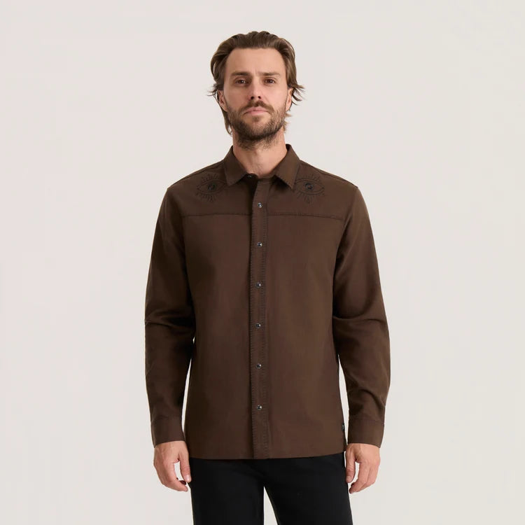 Ritual Range Shirt in Tobacco - Scorpion, Eyes
