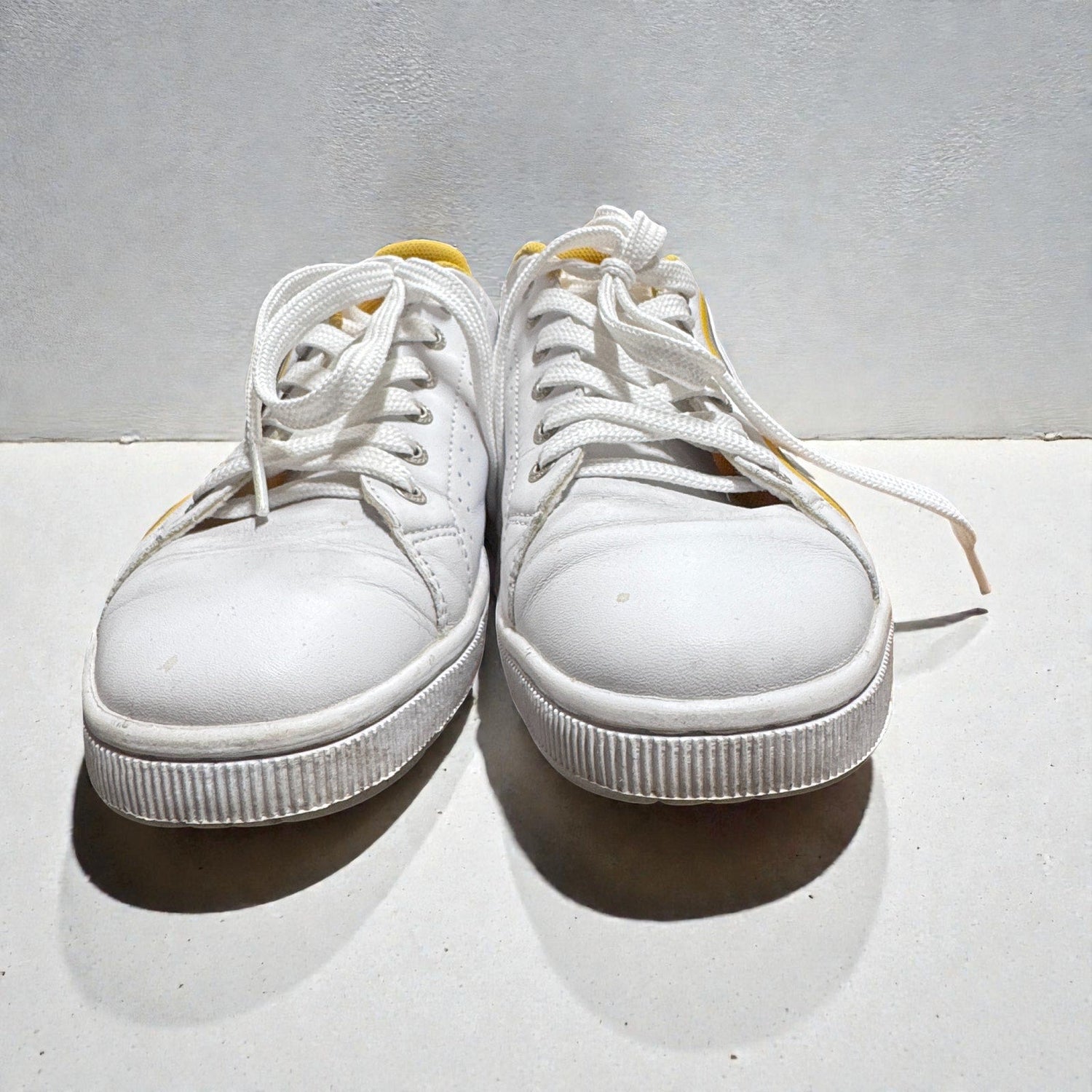 Men's Slider Sneakers Lacoste White Yellow 8.5 Green Trainers - MST GoodsLacoste