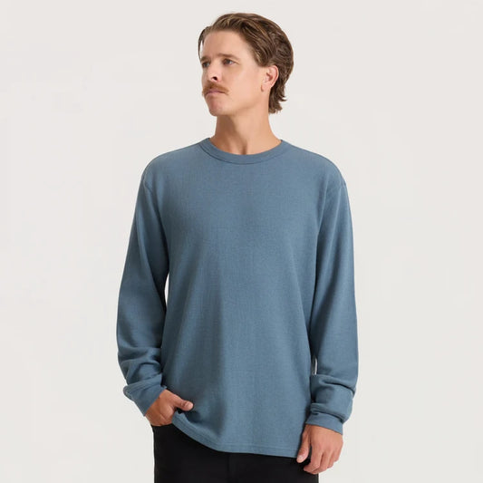 Well Worn Thermal Long Sleeve Tee in Slate