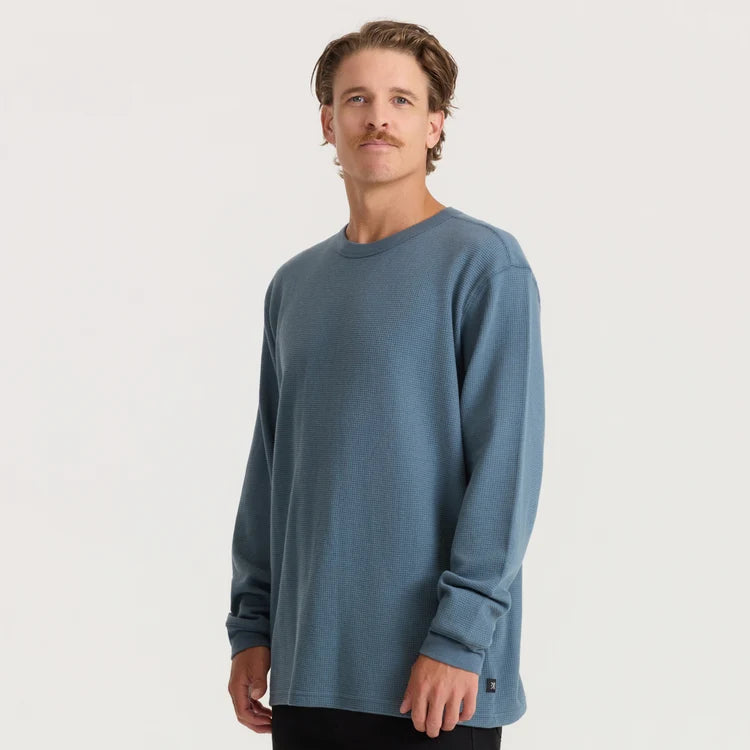 Well Worn Thermal Long Sleeve Tee in Slate