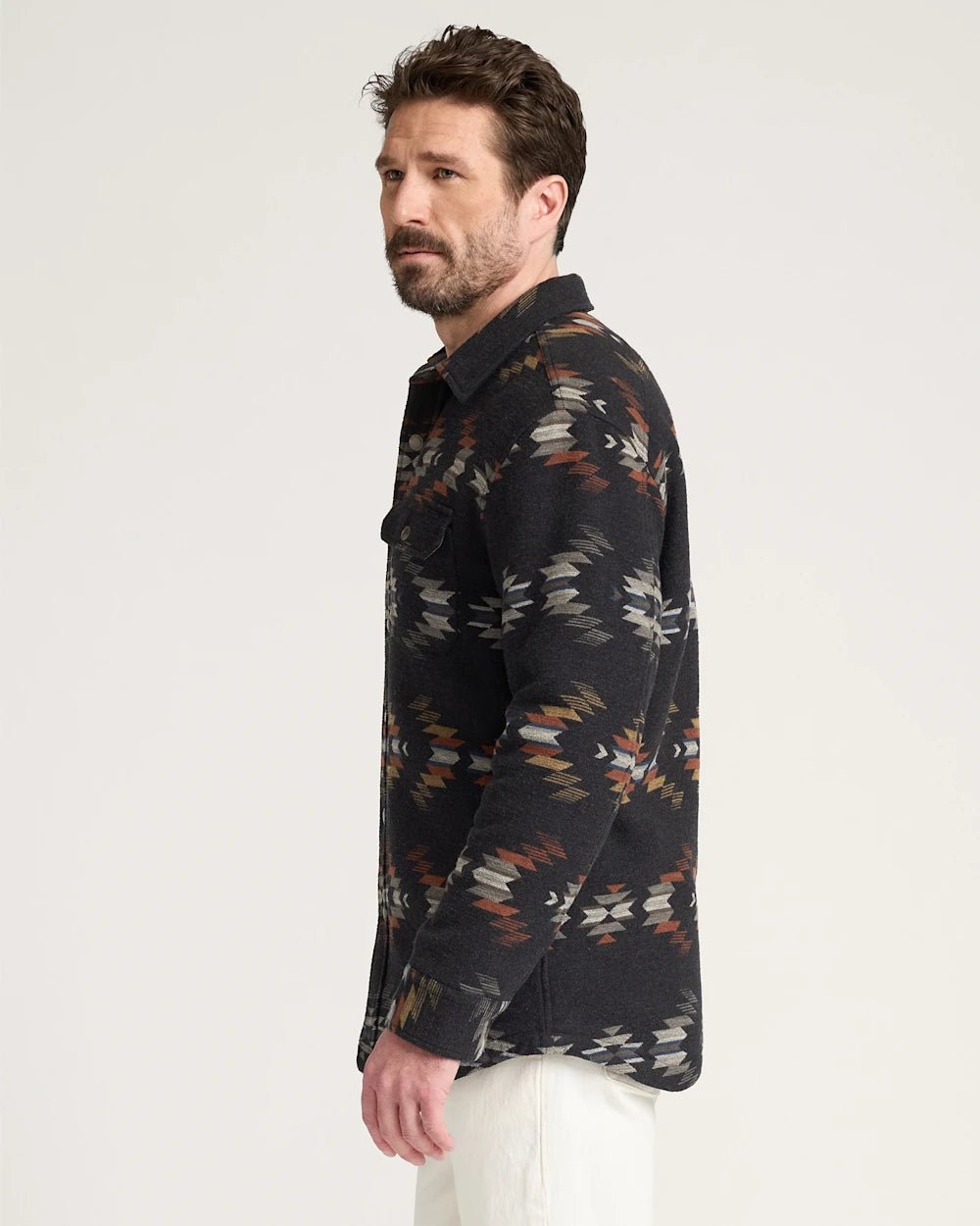 MEN'S WYETH FALLS COTTON CHAMOIS SHERPA-LINED SHIRT JACKET - MST GoodsPendleton