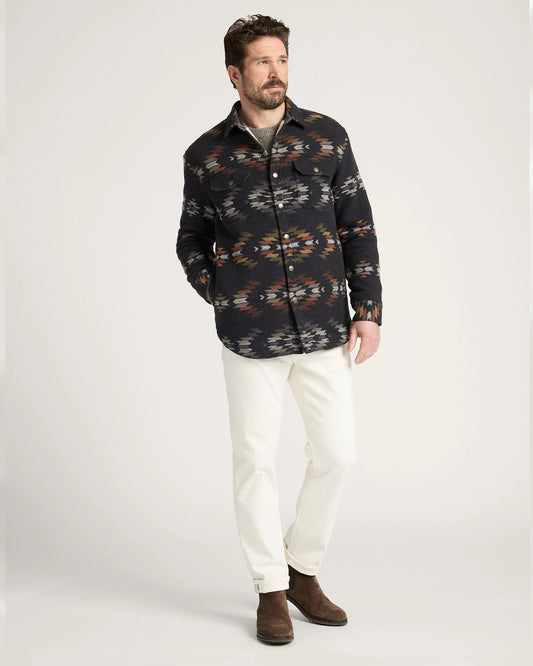 MEN'S WYETH FALLS COTTON CHAMOIS SHERPA-LINED SHIRT JACKET - MST GoodsPendleton
