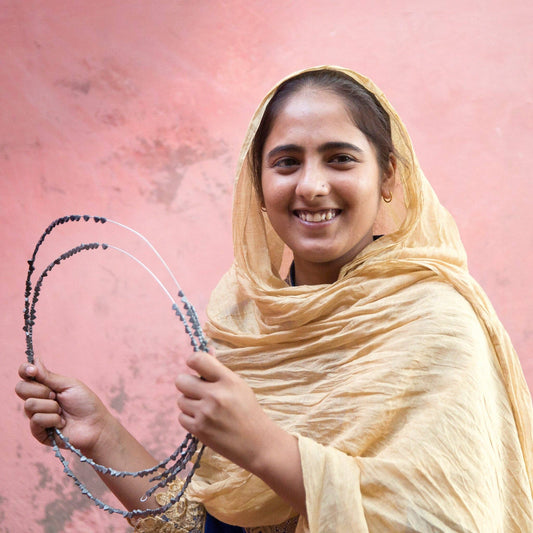 Mira Etched Hoop Earrings - MST GoodsTen Thousand Villages