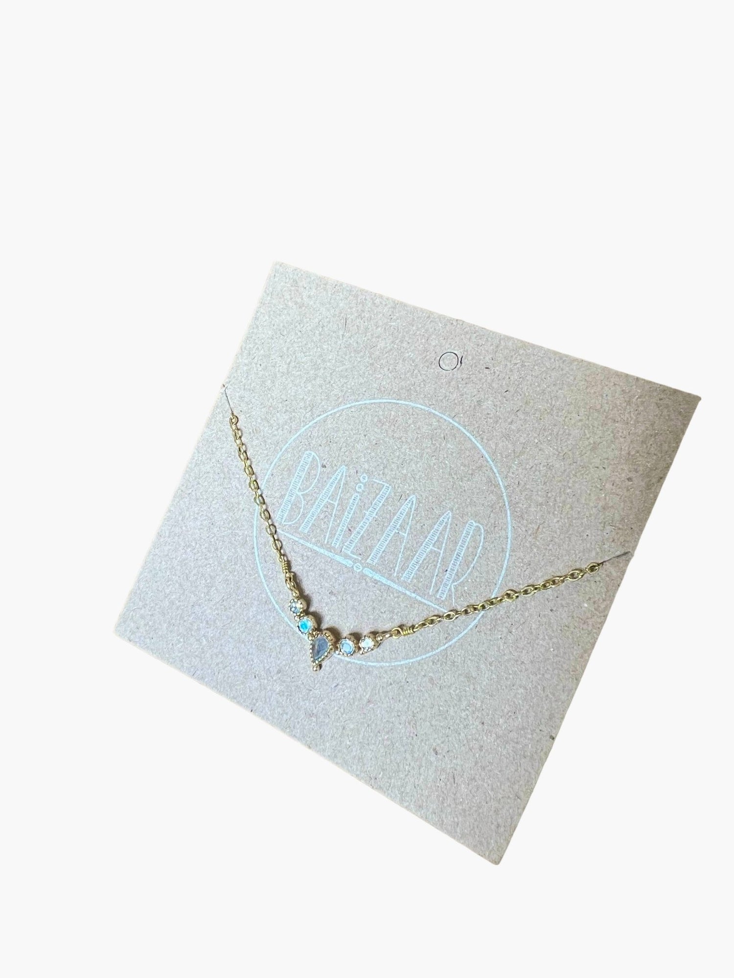 Moonstone Cluster Necklace - MST GoodsBaizaar