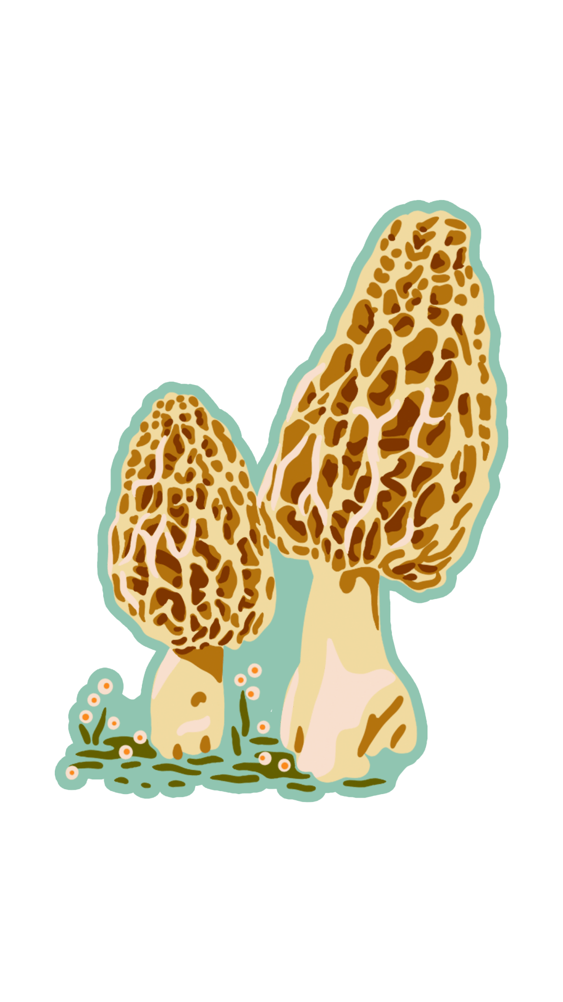 Morel Mushroom Wooden Ornament - MST GoodsCaroline Clark