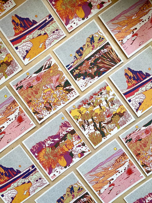 Morning Desert Postcard Set - MST GoodsArt PrintCaroline Clark