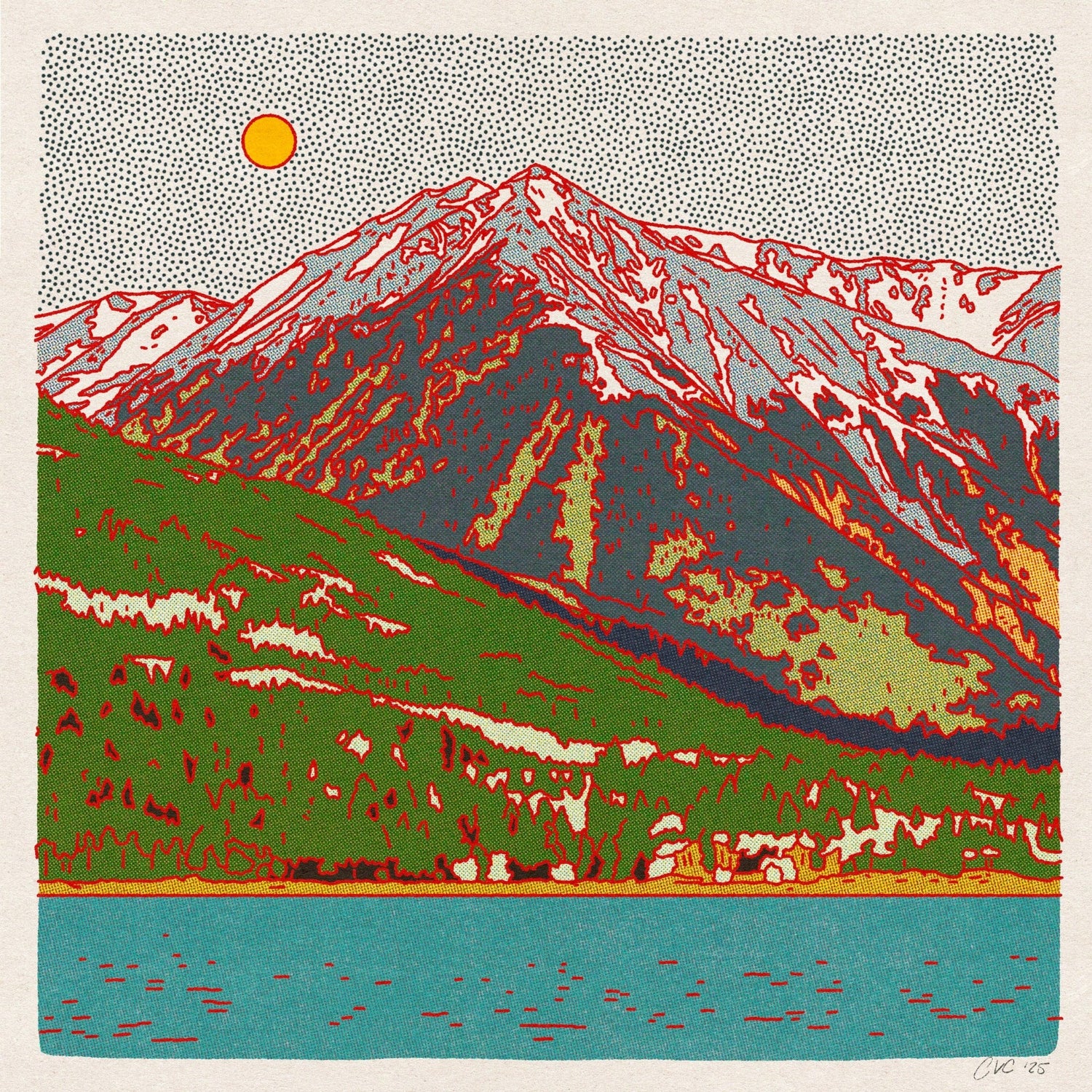 Mt. Elbert Art Print - MST GoodsCaroline Clark