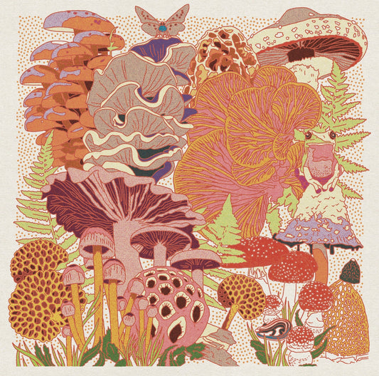 Mushroom Planet 3 12"x12" Print - MST GoodsArt PrintCaroline Clark