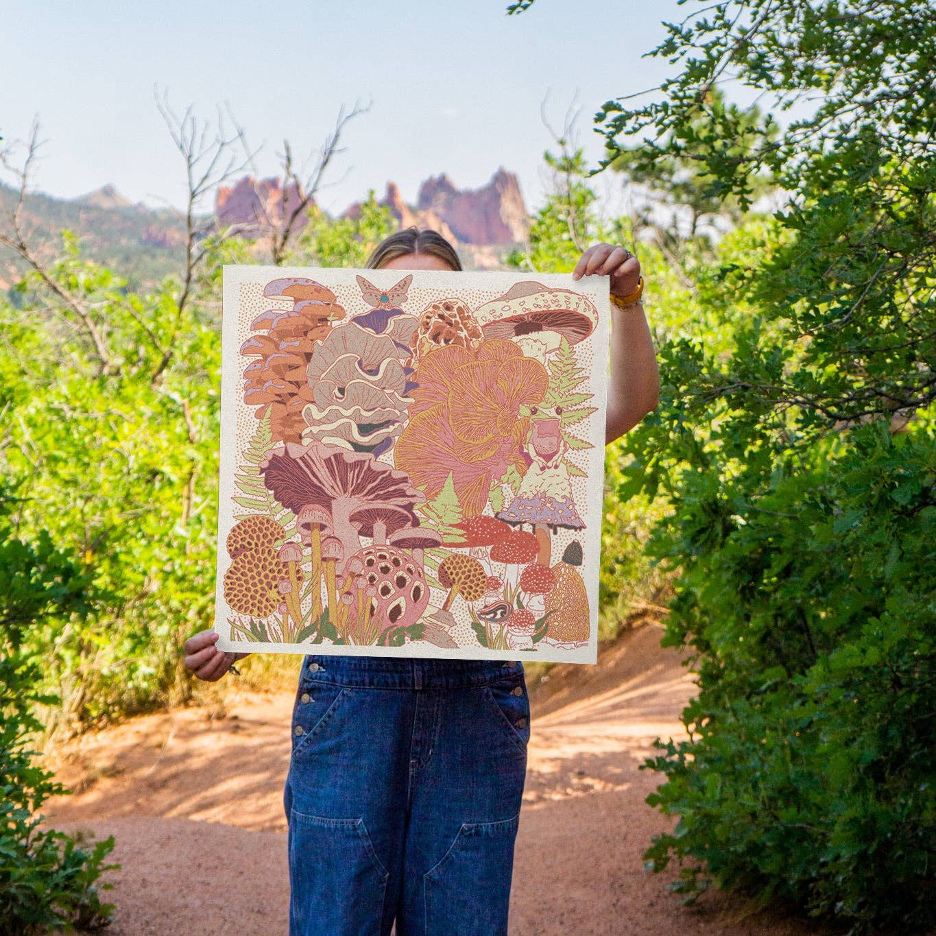 Mushroom Planet 3 12"x12" Print - MST GoodsArt PrintCaroline Clark