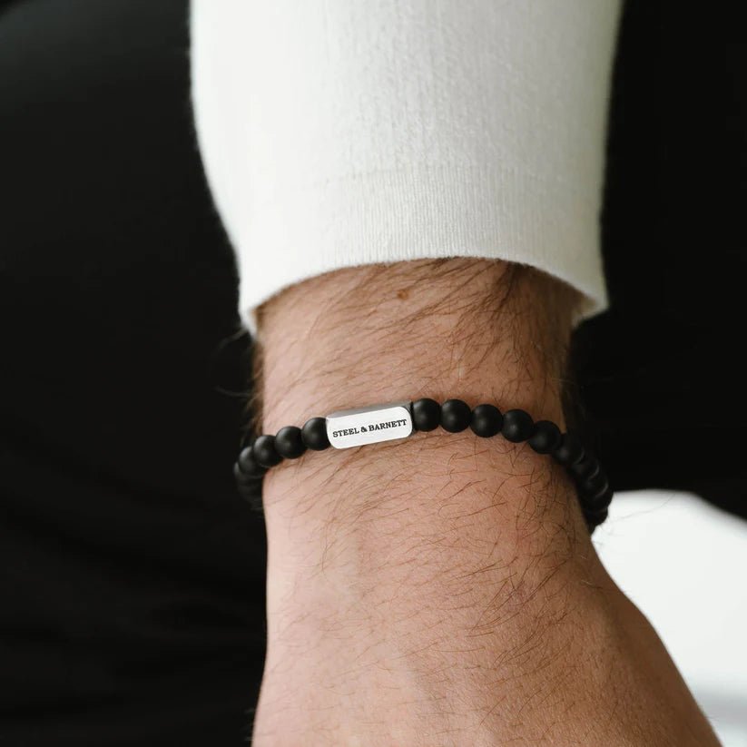 Natural Ned 6mm Round Gemstone Bracelet - MST GoodsBraceletSteel & Barnett