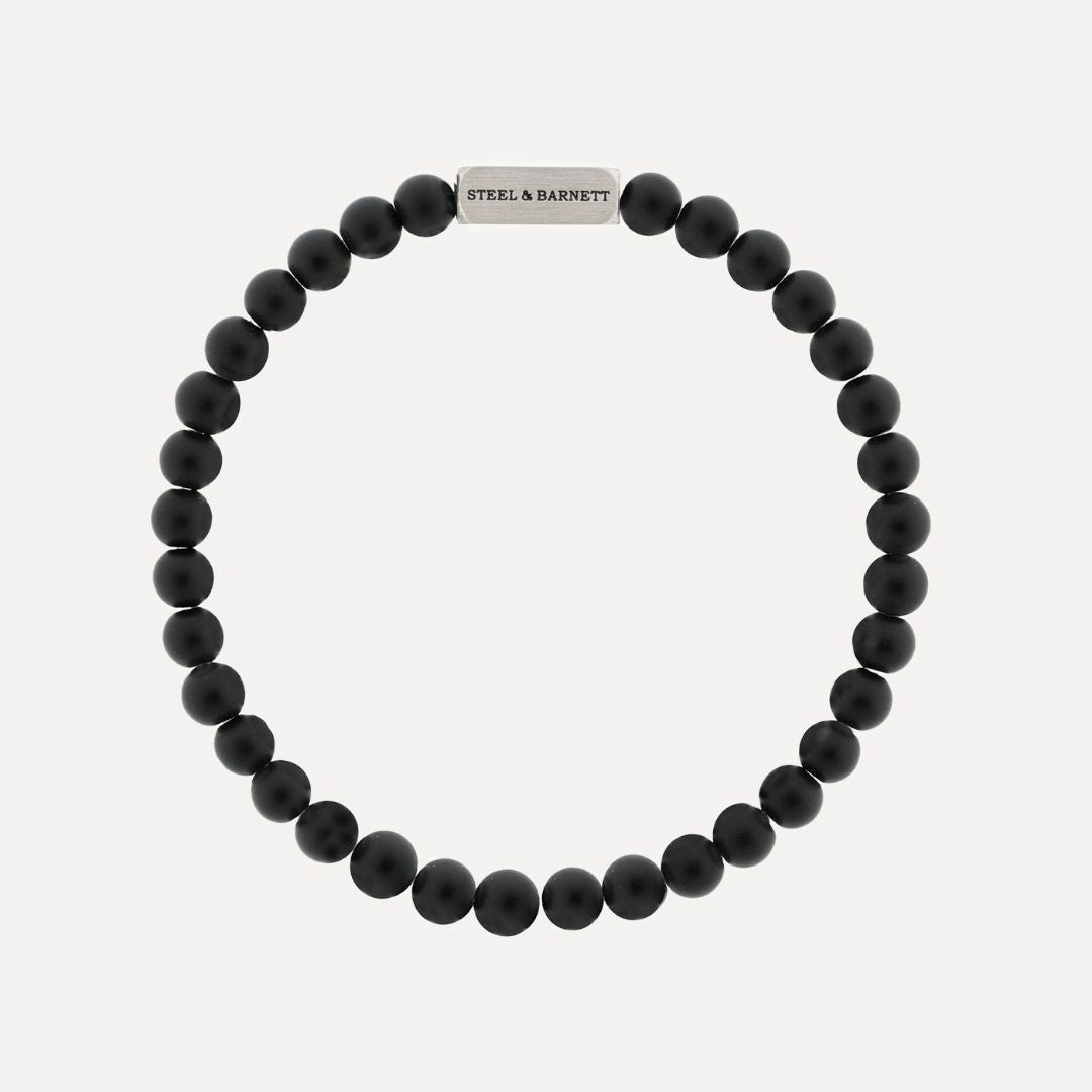 Natural Ned 6mm Round Gemstone Bracelet - MST GoodsBraceletSteel & Barnett