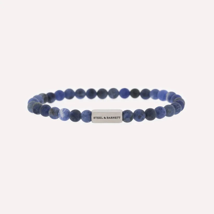 Natural Ned 6mm Round Gemstone Bracelet - MST GoodsBraceletSteel & Barnett