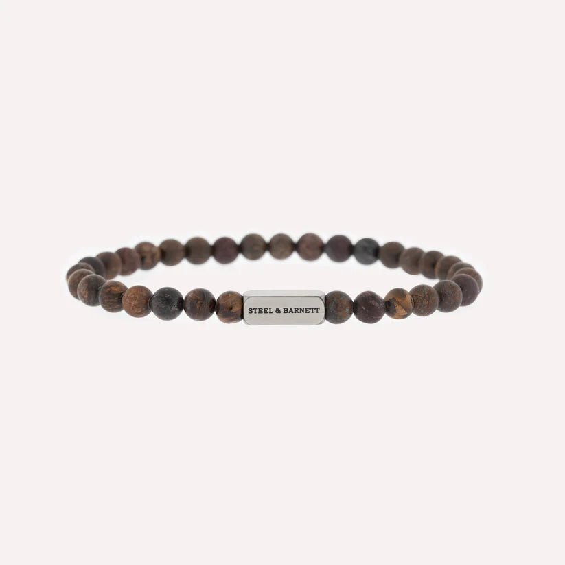 Natural Ned 6mm Round Gemstone Bracelet - MST GoodsBraceletSteel & Barnett