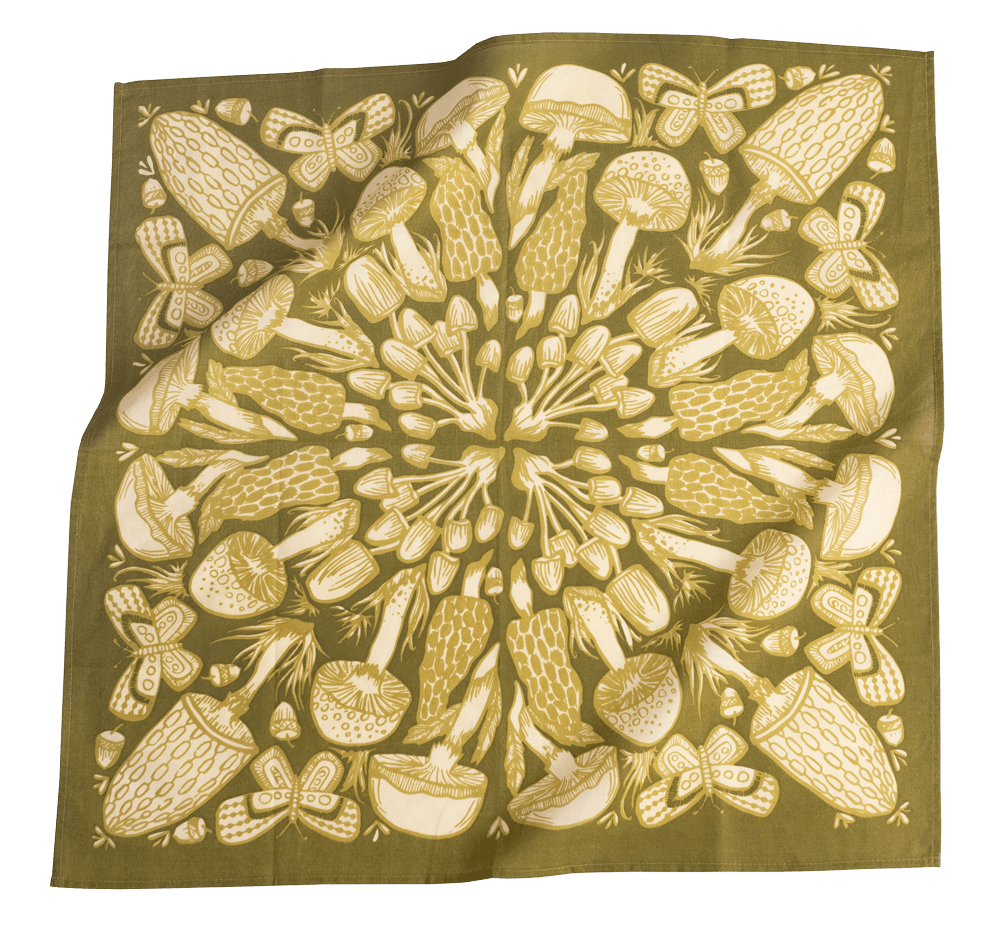 No. 016 Mushrooms Bandana - MST GoodsHandker Bandanas