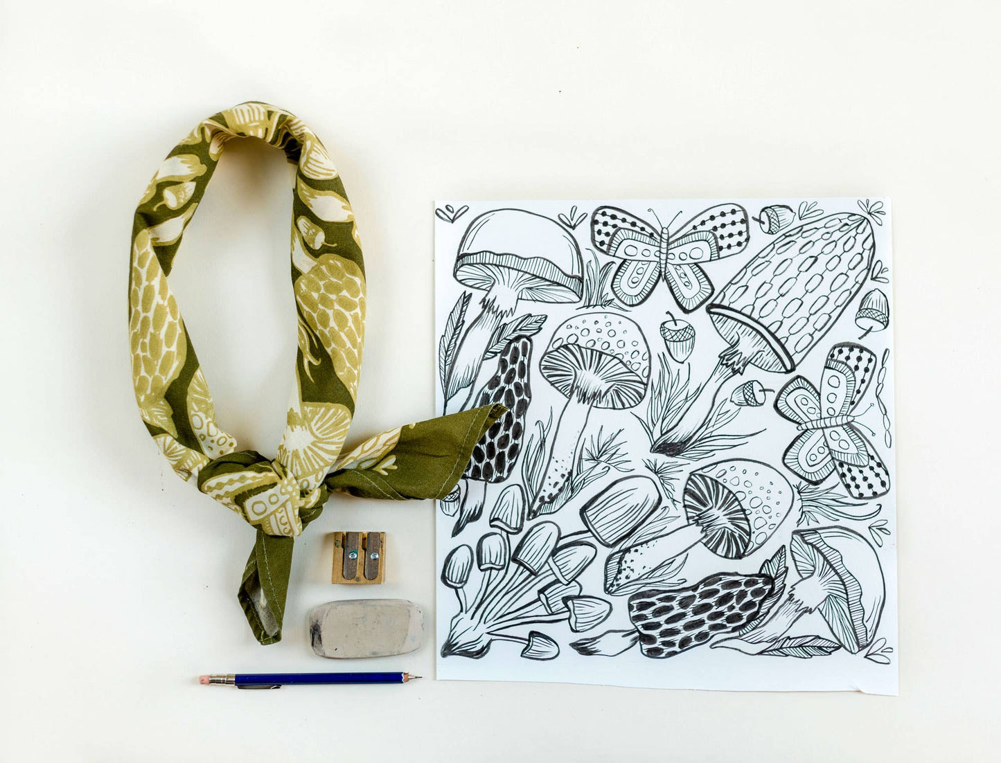 No. 016 Mushrooms Bandana - MST GoodsHandker Bandanas