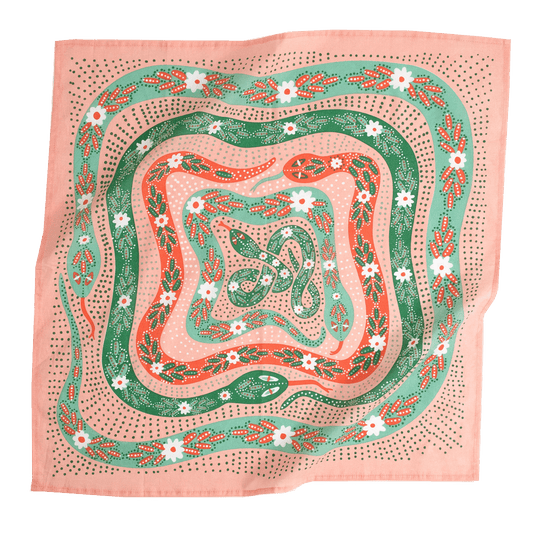 No. 069 Snakes Pink - MST GoodsBandanasHandker Bandanas